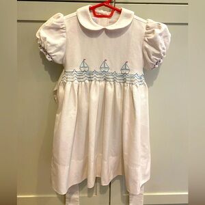 Alice Kathleen sailboat embroidered dress